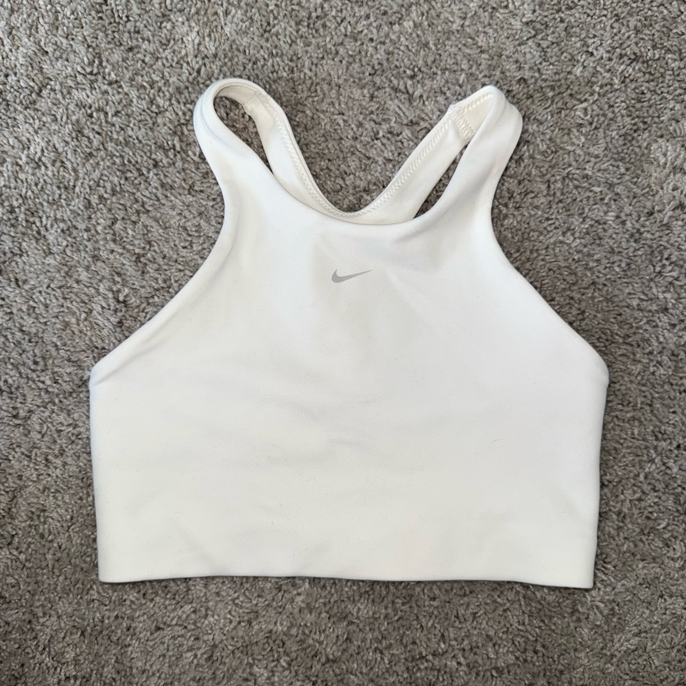 Nike White Sports Bra